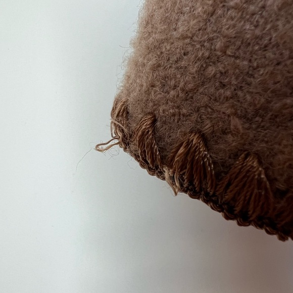 Toteme camel draped fringe wool-blend boucle jacket - Picture 5 of 11